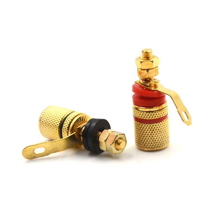 EVAN  4pcs/lot 4mm Banana Plug Binding Post Loudspeaker Power Socket Terminals