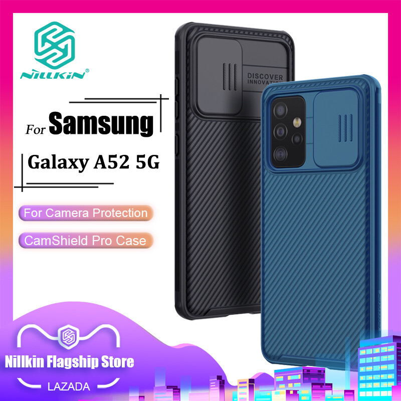 Nillkin Fashion Camera Protect Case for Samsung Galaxy A52 5G / A52 4G Phone Cases Business TPU + PC Camera Protect Shockproof Privacy Back Cover