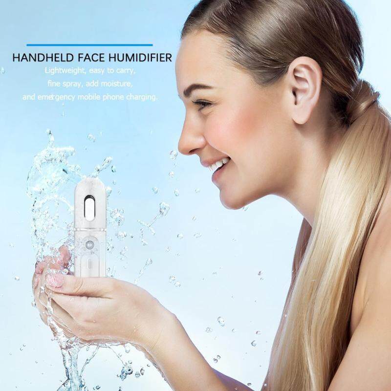 〔questionno〕Portable Mini Sprayer Handheld Water Meter USB Charging Treasure Humidifier Singapore