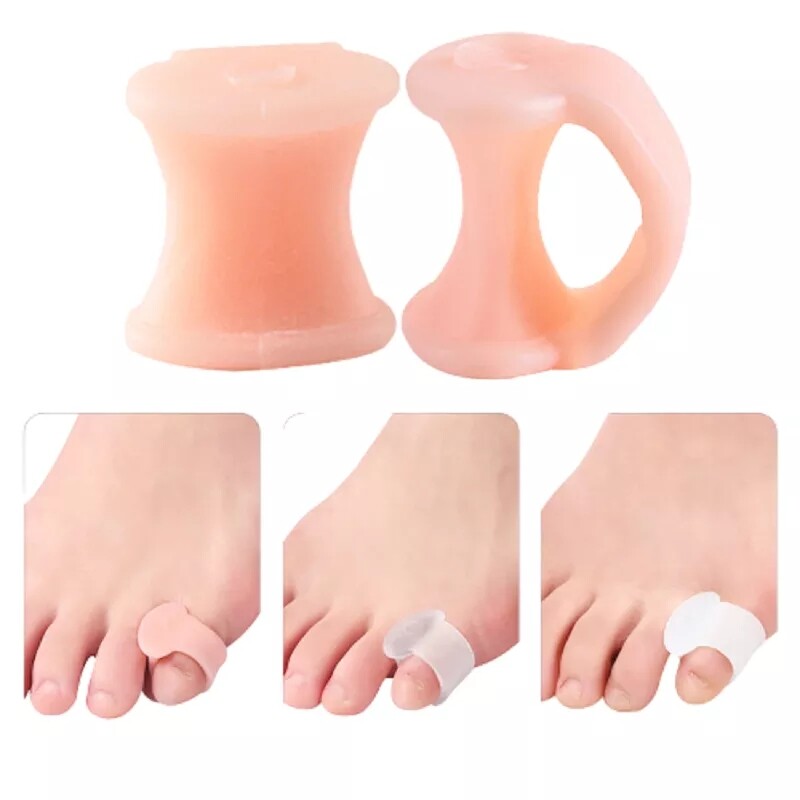 VTTO 1 Cặp Gel Silicon Ống Bọc Bắp Chân Nhỏ Bọc Gel Bảo Vệ Ngón Út Bọc Gel Bảo Vệ Ngón Chân Ngón Chân Cái