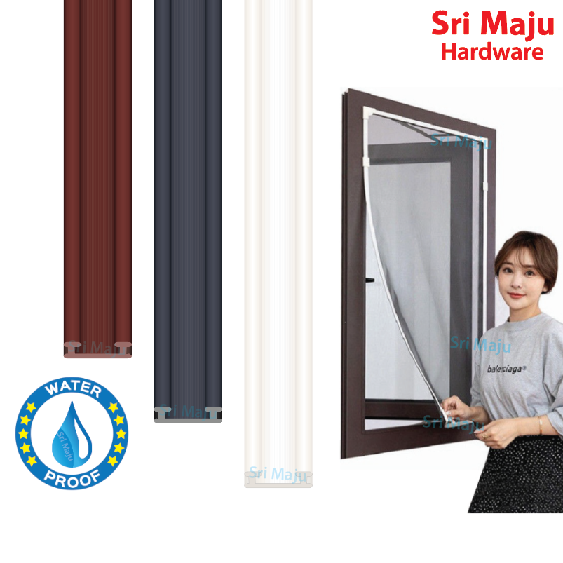 Maju mna pvs quality pvc strip frame for diy mosquito net window screen