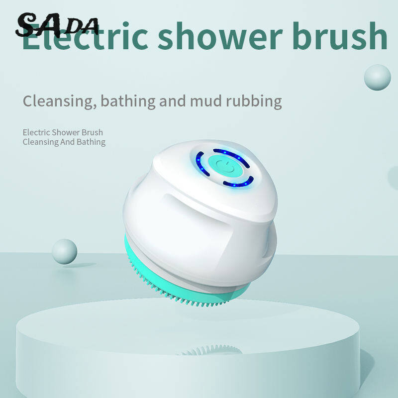 SADA Waterproof electric massage bath brush bath brush multi-function long handle rubbing back scrubbing device washing face
