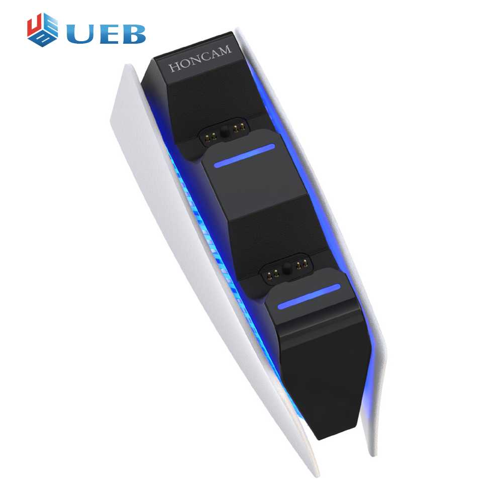USB Type-C Dual Charging Cradle Wireless Controller Station for Sony PS5