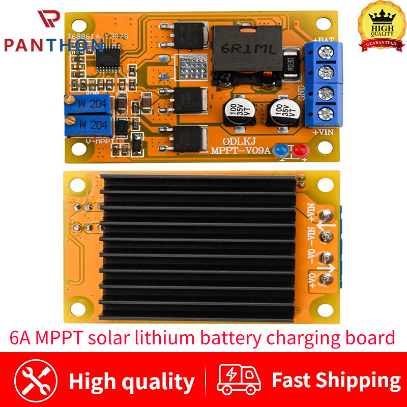 Panthon 6a mppt solar lithium battery charging board low power battery charging pcb module 300khz