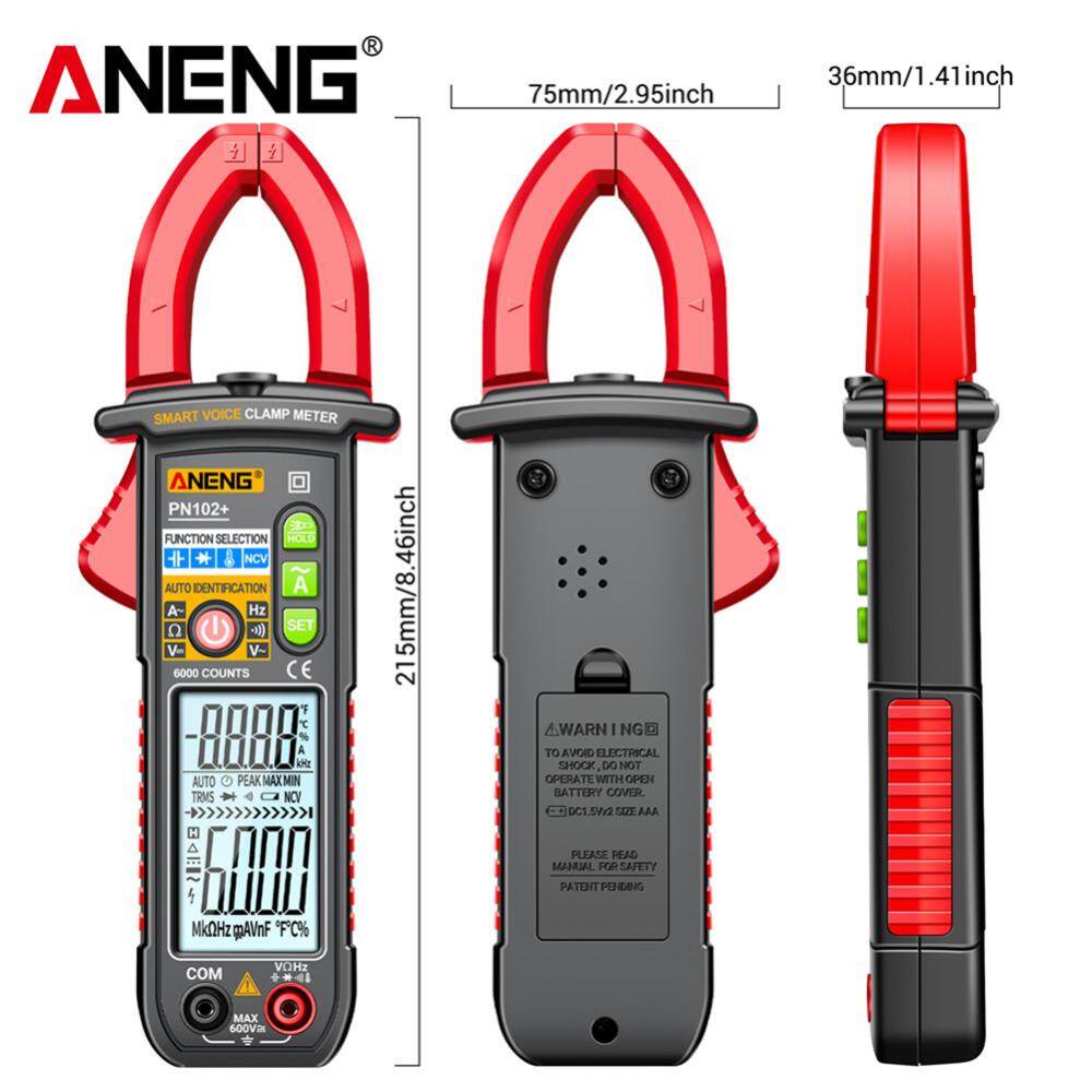 Ampe kế AC kẹp Meter 6000 đếm NCV vạn năng tự động điều chỉnh phạm vi OHM Volt Amp điện dung Temp Tester đa chức năng đèn nền dụng cụ điện
