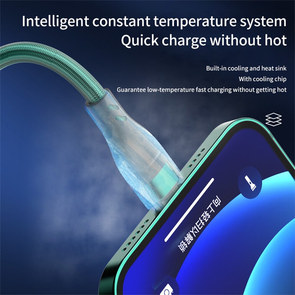 {hot} 6A 3 in 1 Charging Cable Type-C Micro USB Fast Charger Data Cables For iPhone Sansung Xiaomi Huawei