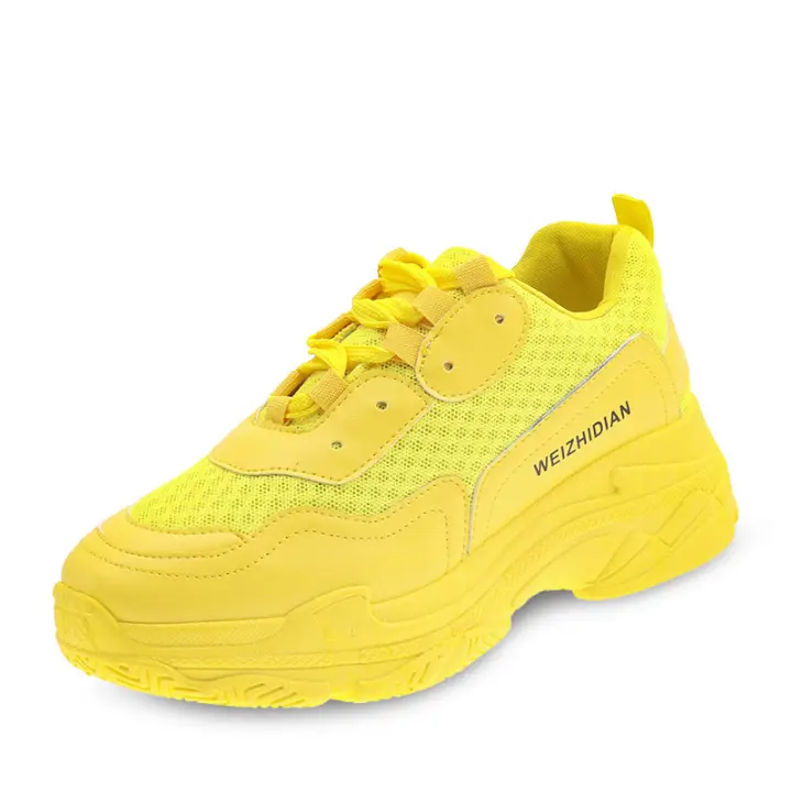 ladies yellow sneakers