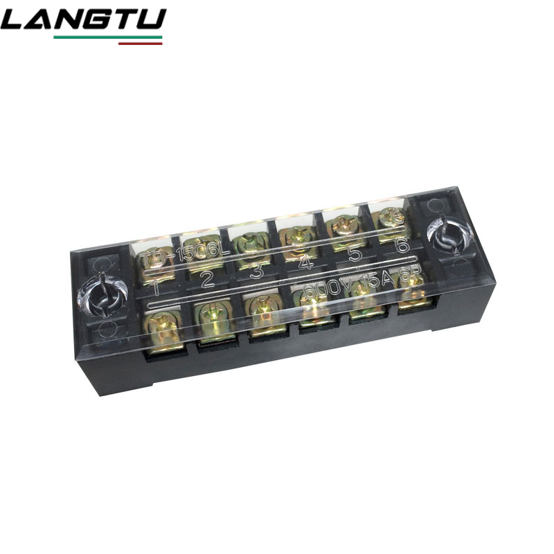 LANGTU Terminal Block Terminal Block 15A 6-position Terminal Block TB-1506 Terminal Block Wire Connector