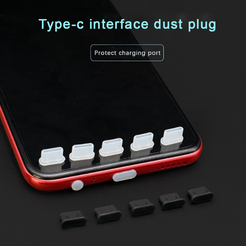 Hanlu 3pcs Type-C Dust Plug Phone USB Charging Port Protector Cover Anti-dust Cap