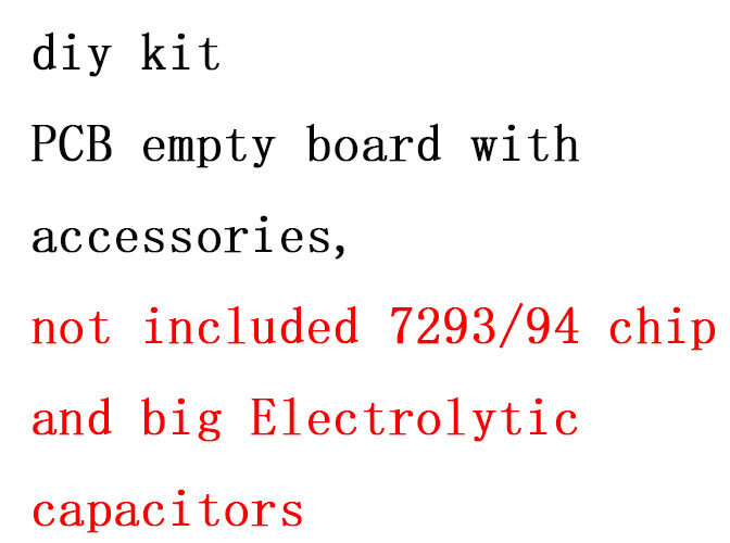 Tda7293 tda7294 dual channel with speaker protection pcb empty board