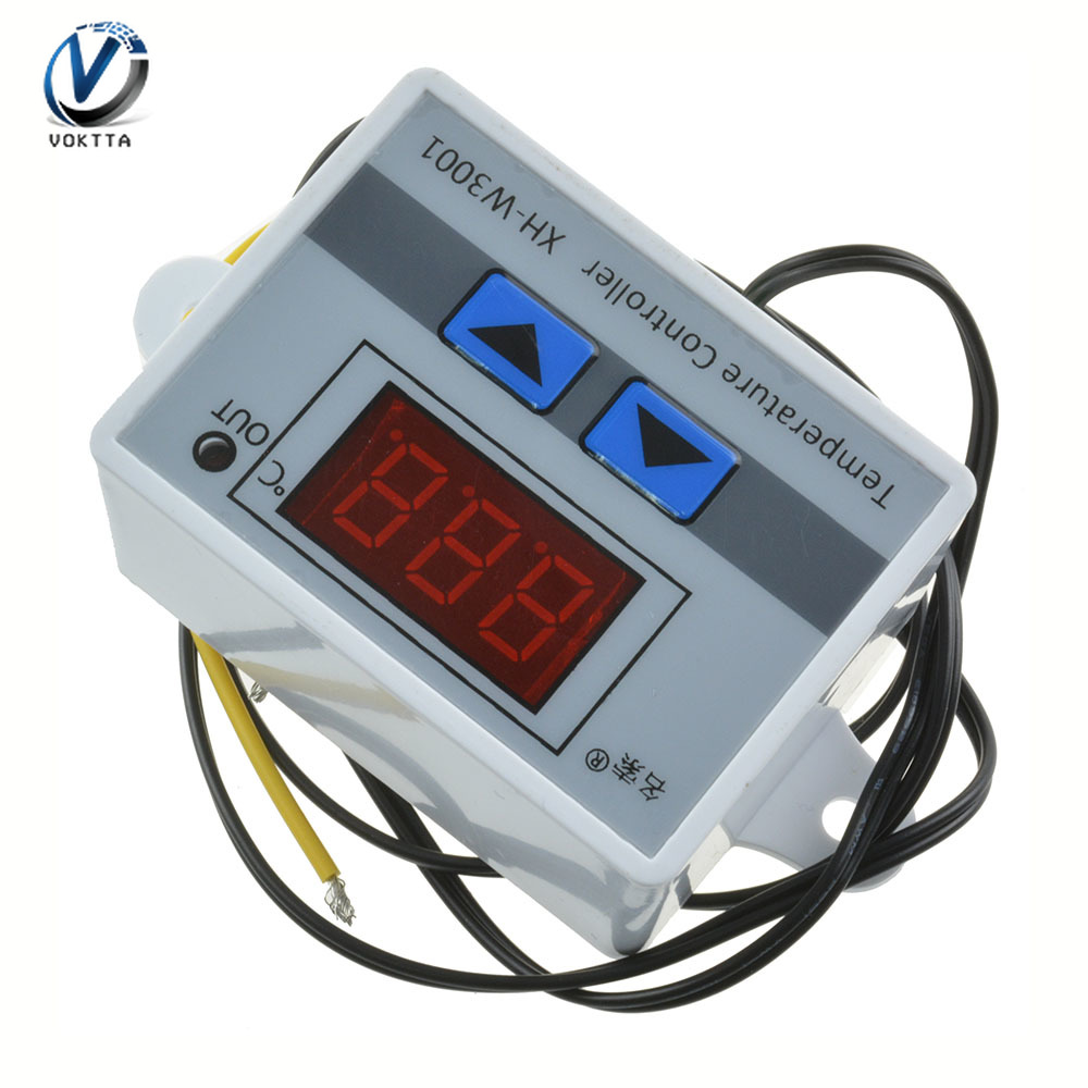 Bộ Điều Chỉnh Nhiệt Độ Kỹ Thuật Số VOKTTA, XH-W3001 Chính Hãng, Điều Chỉnh Nhiệt Độ W3001 110V 220V 12V 24V, Máy Ấp Trứng, Điều Khiển Nhiệt Độ, Nhiệt Kế, Điều Khiển Nhiệt Độ, Công Tắc Dò