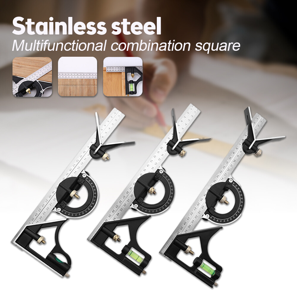 300mm 600mm Stainless Steel Framing Square Right Angle Ruler Thicken Try Square Ruler Tools for Carpenter Engineer