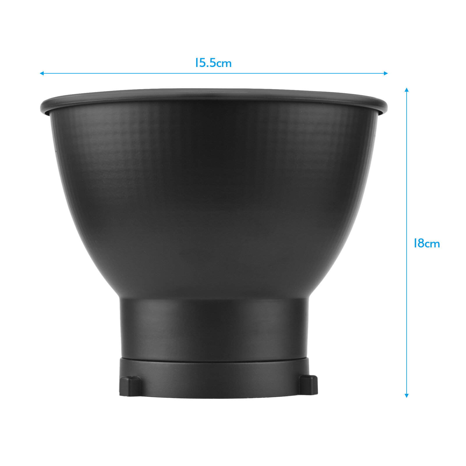 Andoer Đèn Khuếch Tán Phản Xạ Tiêu Chuẩn 7 Inch Đĩa Bóng Râm Kèm Đèn Flash Nhấp Nháy Cho Studio Gắn Bowens
