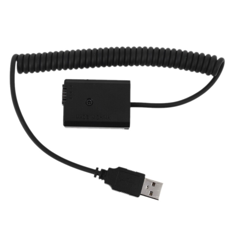 Usb to np-fw50 dummy battery eliminator power supply spring cable for -sony a7 a7rii a6500 a6400 a6300 a6100 a6000