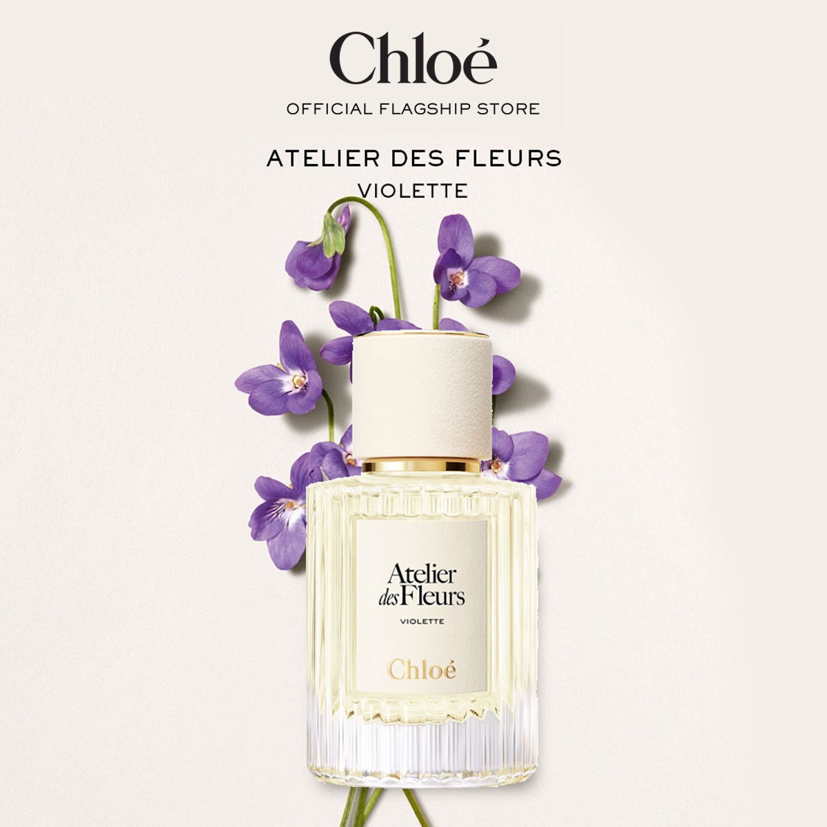 香水(女性用) Chloe ATELIER DFS FLEURS VIOLETTE 50ml Chloé Atelier Des Fleurs Violette Eau De Parfum 150ml