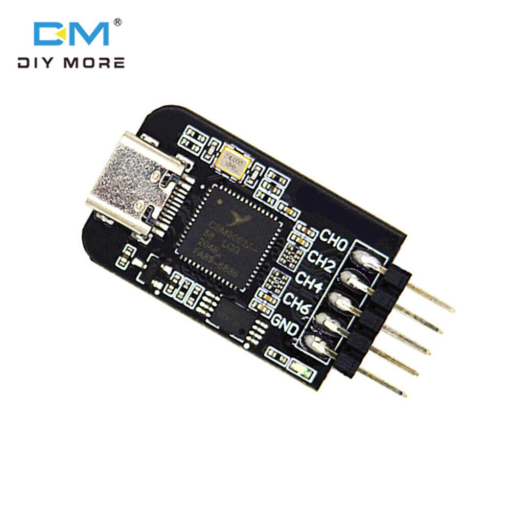 diymore Máy Phân Tích Logic Mini Công Cụ Gỡ Lỗi MCU ARM FPGA Giao Diện Type-C Bảng Phát Triển 8 Kênh Lấy Mẫu 24M/Đốt/Mô Phỏng/Lập Trình Viên