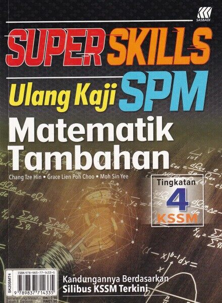 [2020] Super Skills Ulang Kaji SPM Matematik Tambahan Tingkatan 4 KSSM Malaysia