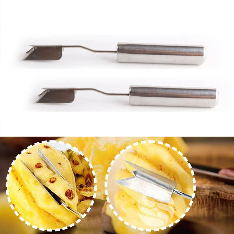 WU FANG Dứa Peeler Trái Cây Công Cụ, Dứa Slicer Dứa Hạt Giống Remover Nhà Bếp Di Động Tiện Ích, 1Pcs Chuyên Nghiệp Thép Không Gỉ