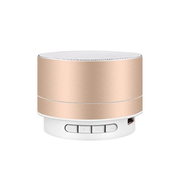 HiQueen Wirelesss LED Phát Sáng Bộ Thu Bluetooth rảnh Tay Nghe Nhạc Kim Loại Loa Bluetooth