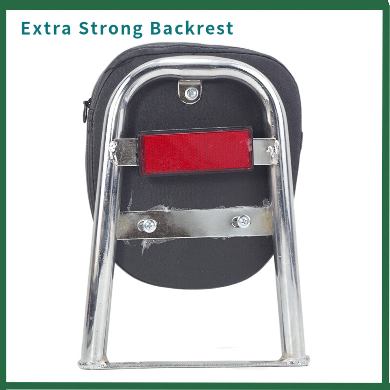 Motorcycle Backrest Prince Motorcycle Seat Back with Reflective Stripe