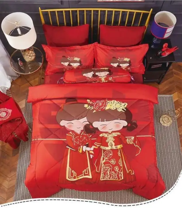 Wedding bedding set malaysia Clearance