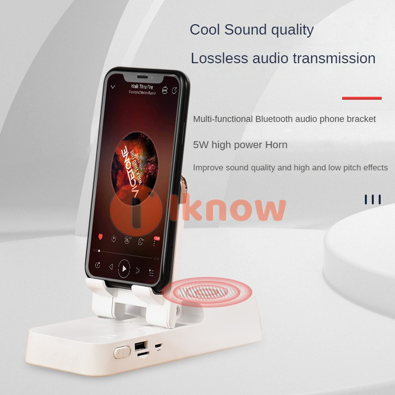I know Wireless Bluetooth speaker tablet holder Bluetooth audio phone holder multifunctional three in one