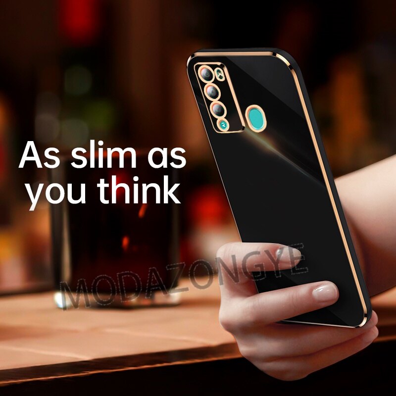 Ốp Cho ITEL Vision 2 Ốp Mềm Silicone TPU ITEL S16 Pro S16Pro Ốp Lưng Chống Sốc Mạ Điện Bảo Vệ