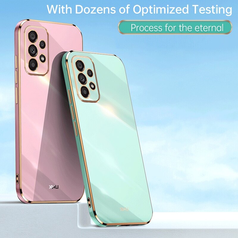 Samsung Galaxy A23 5G Case Shockproof Soft Silicone Electroplating Back Cover Case Samsung A23 5G Phone Casing