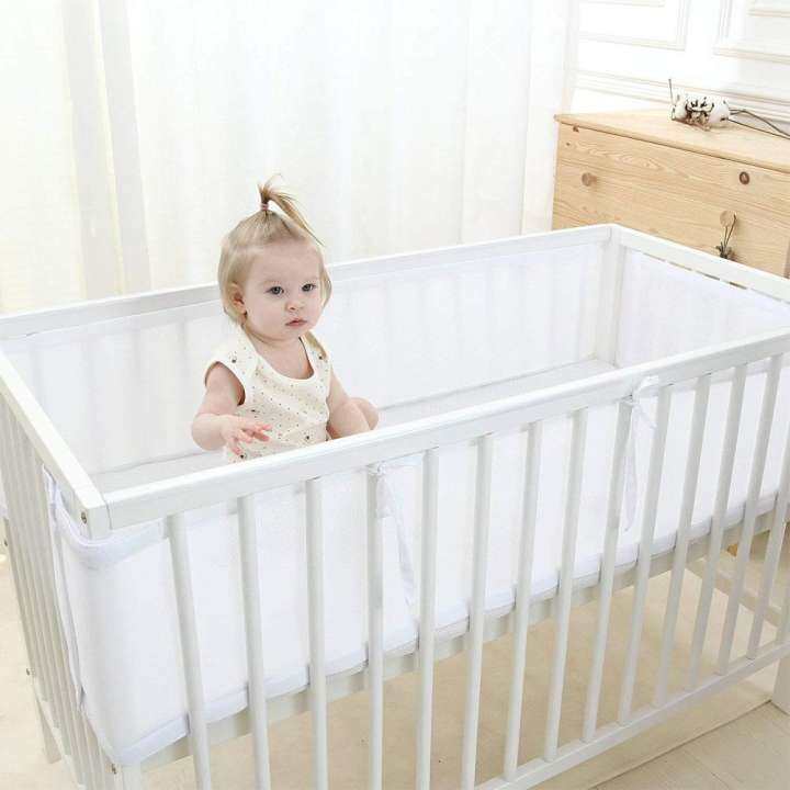 mesh baby cot