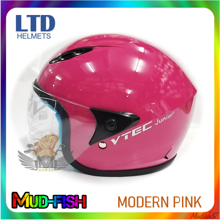 TOPI KELEDAR BUDAK LTD V-TEC VTEC JUNIOR HELMET (MODERN PINK