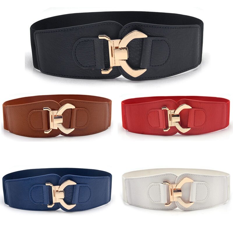 Versatile Wide Belt Women's Coat Fashion  Belt Women's Decorative Coat Fashion Korean Versatile Wide Waist Seal GM094