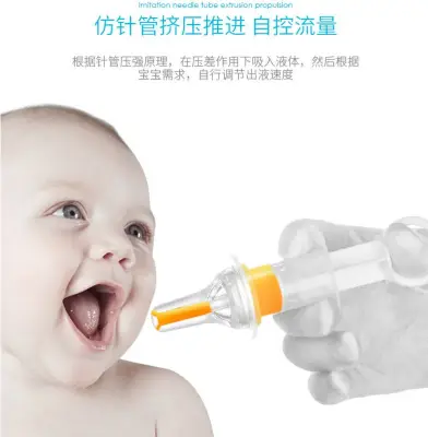 [Ready Stock]Anti-choking Baby Medicine feeder Syringe Silicone Pacifier Filling with Measuring Cup