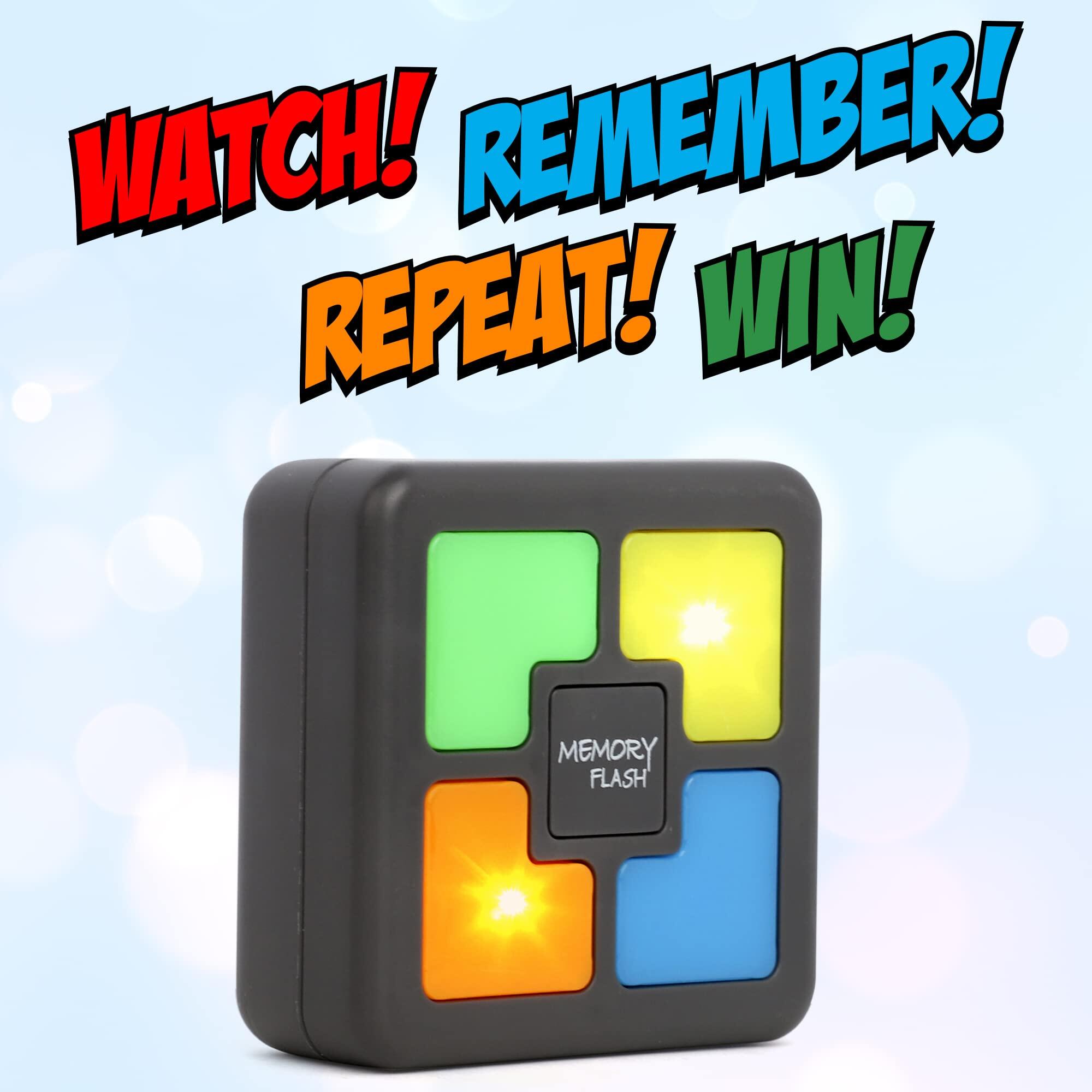 Handheld Memory Games, children's video Games, Handheld Rubik's Cube Memory Training Hand brain games with sequential fun with lights and sounds, brain challenges for boys and girls over 5 years old