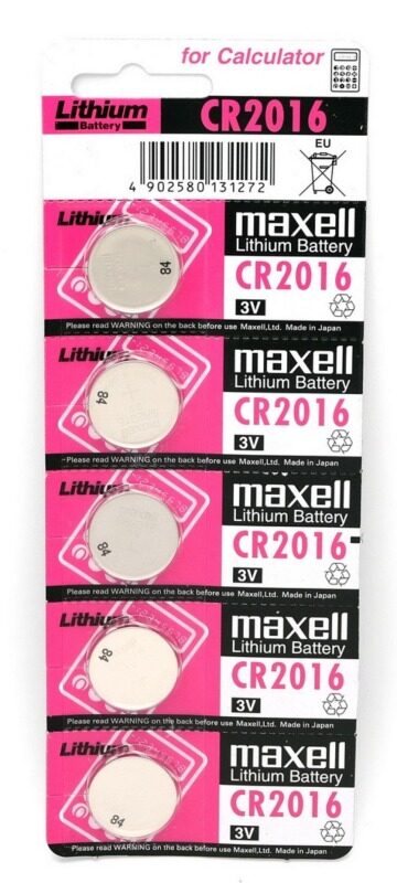 5pcs CR2016 GENUINE Maxell Japan Lithium Battery 3V Malaysia