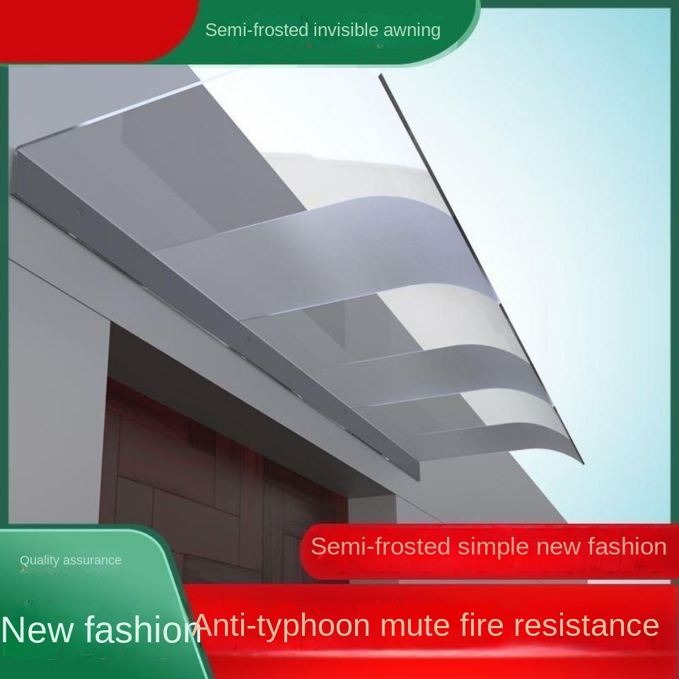 Transparent awning without support invisible rain shower window ...