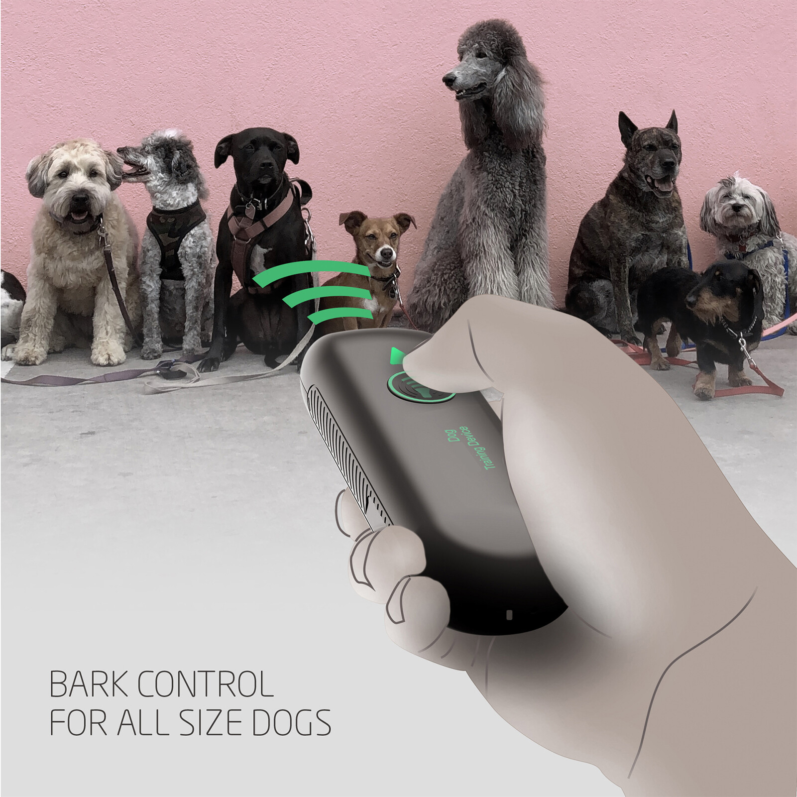 Aoresac- Thiết Bị Chống Sủa D8 Dog Bark Điều Khiển Hành Vi Đào Tạo Không Thấm Nước Có Thể Sạc Lại Công Cụ, Thích Hợp Cho Chó Nhỏ Cỡ Lớn Phạm Vi Kiểm Soát 10 Mét LED Cho Biết Hệ Thống Ngăn Chặn Trong Nhà Và Ngoài Trời