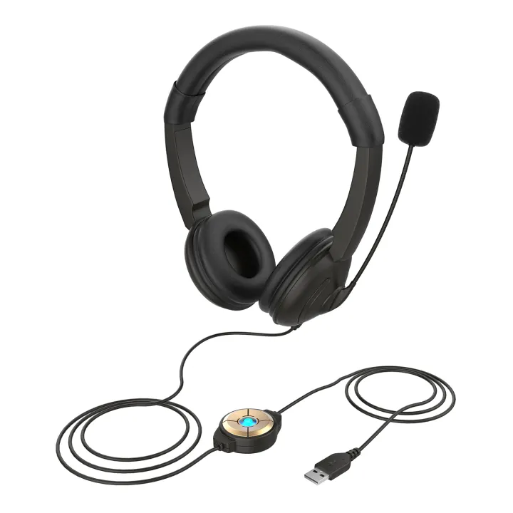 headset with noise cancelling microphone lazada