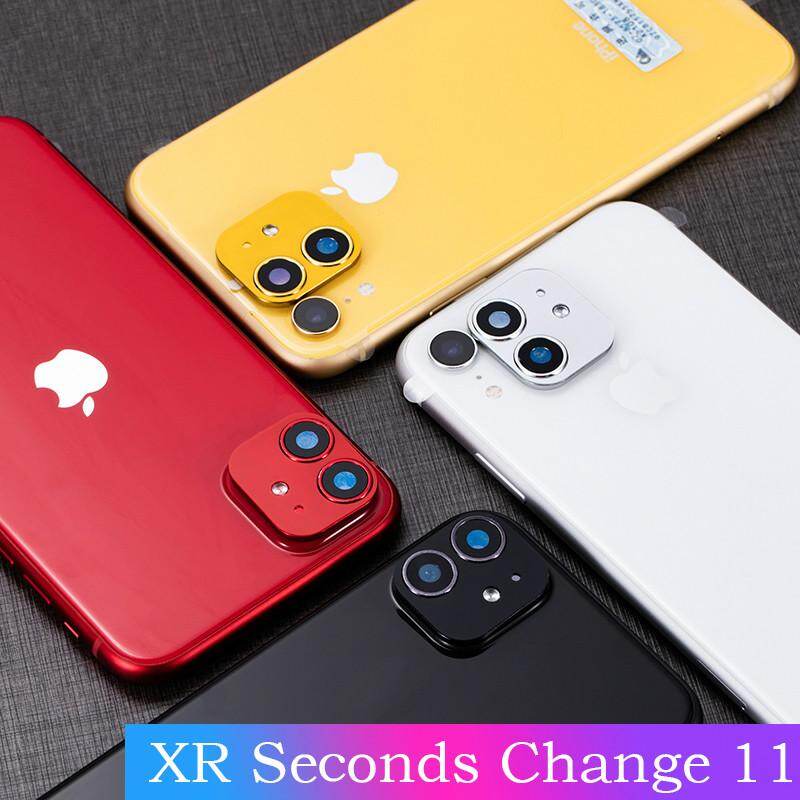 For iPhone XR X R Camera Lens Cover Seconds Change for Iphone 11 Case Modified Tempered Glass Camera Protector Len for Iphone XR