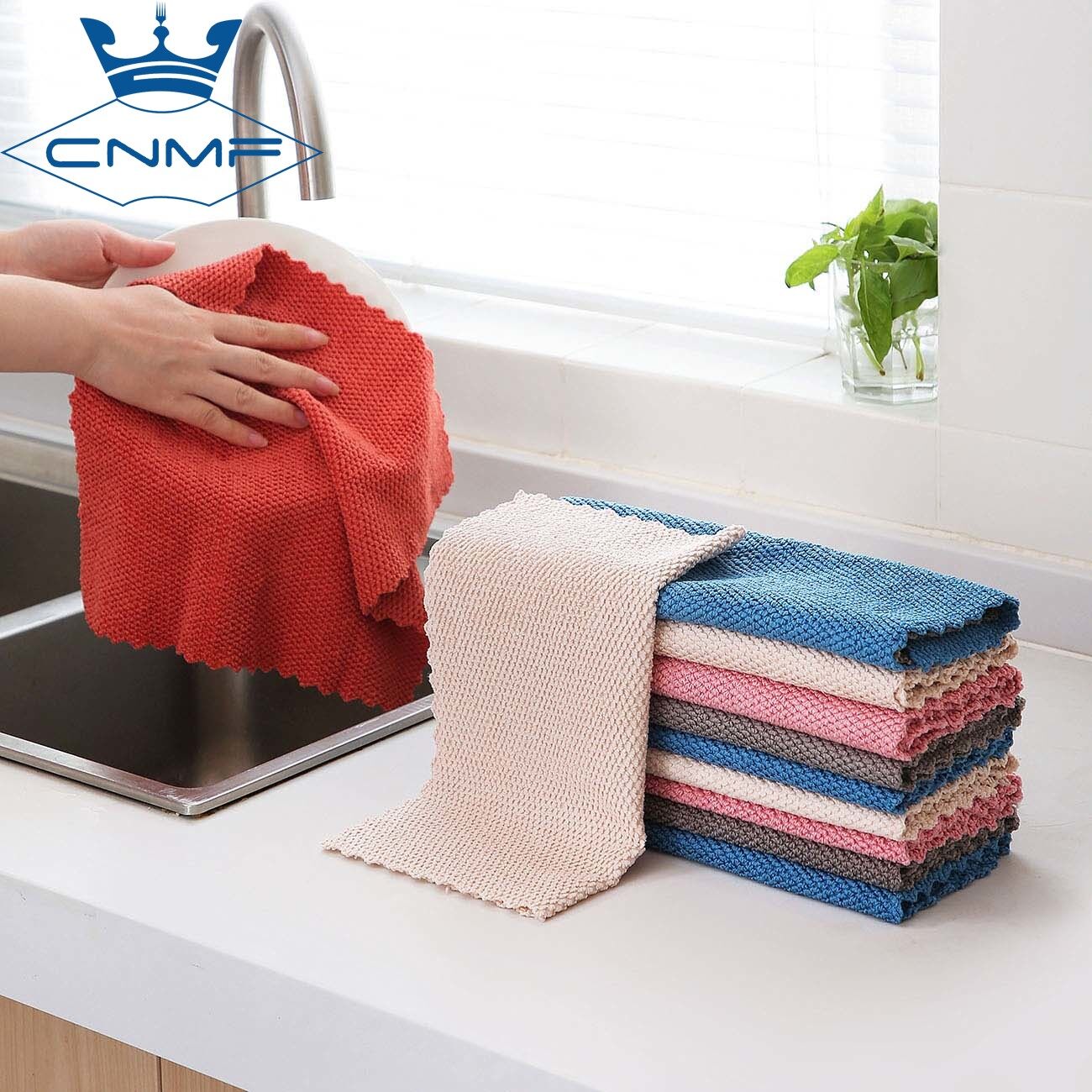 CNMF Absorbent Non-Lint Oil-Degreasing Multi-Purpose Cleaning Cloth