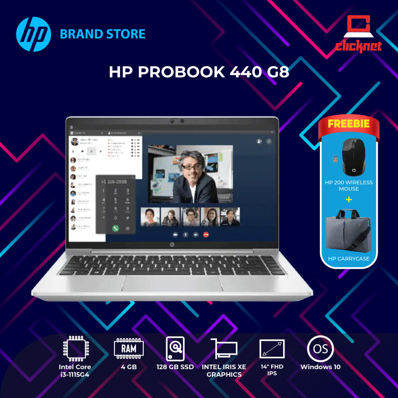 HP ProBook 440 G8 (i3-1115G4/14 HD AG LED/4GB/128GB SSD/WIN10HOME/1 Year Warranty) Malaysia