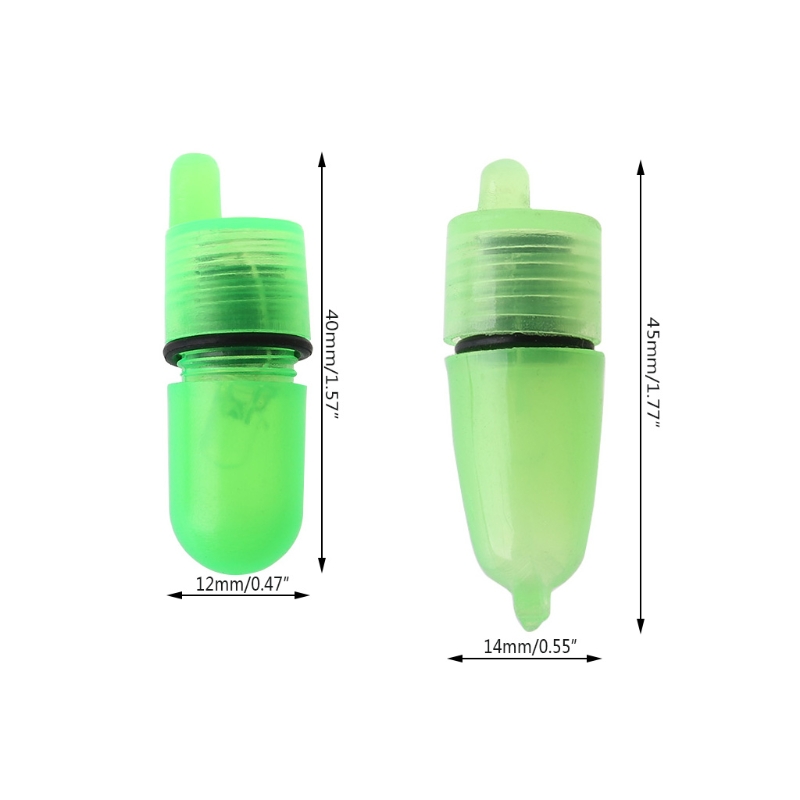 10pcs Night Float Fishing Rod Tip LED Light  Alarm Bell Bite Carp Clip Alerter
