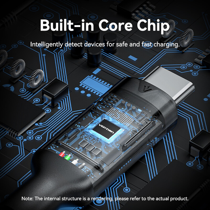 Vention USB 3.2 Gen2 Loại C Cáp nối 10gbps truyền dữ liệu 4K 60Hz 5A 100W PD sạc điện thoại iPhone nhanh Huawei Samsung Xiaomi máy tính bảng máy tính xách tay MacBook chuyển đổi USB C Nam để C dây dây kéo dài đầu cái