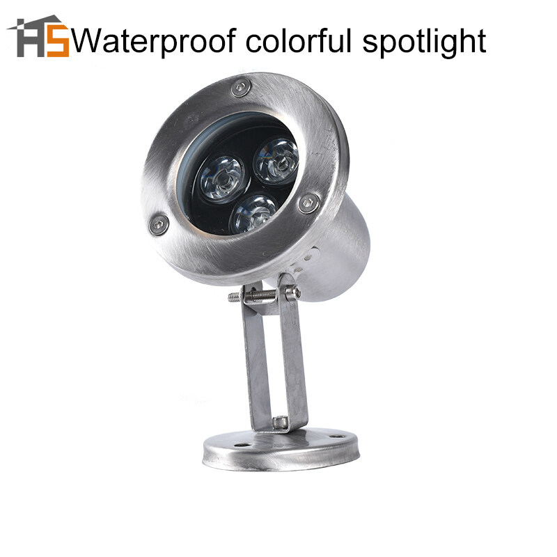 LED underwater light pool underwater light fish pond landscape light fountain light waterproof colorful spotlight fish tank light pool light