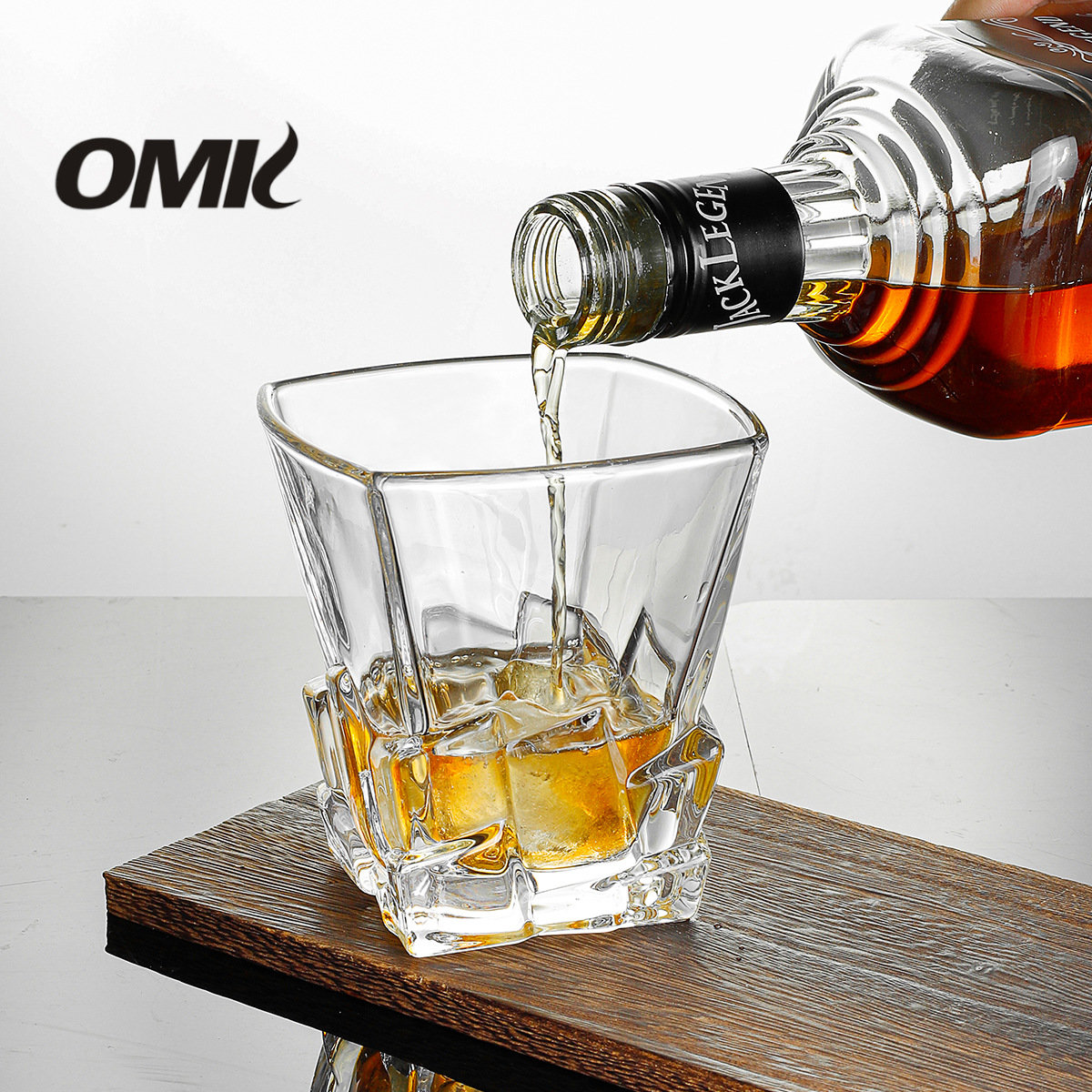 OMK European style wine glasses crystal set