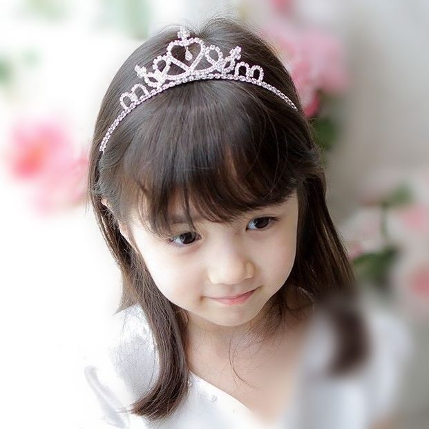 1Pcs Cute Girl Princess Bride Crown Headband Crystal Hoop Sweet Headband Headwear Accessories Hair Accessories