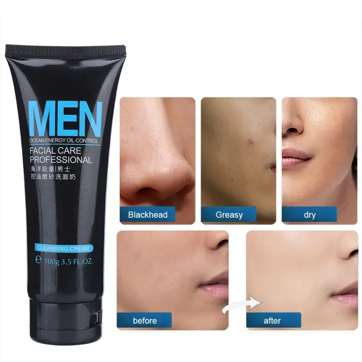 men's deep cleansing facial wash