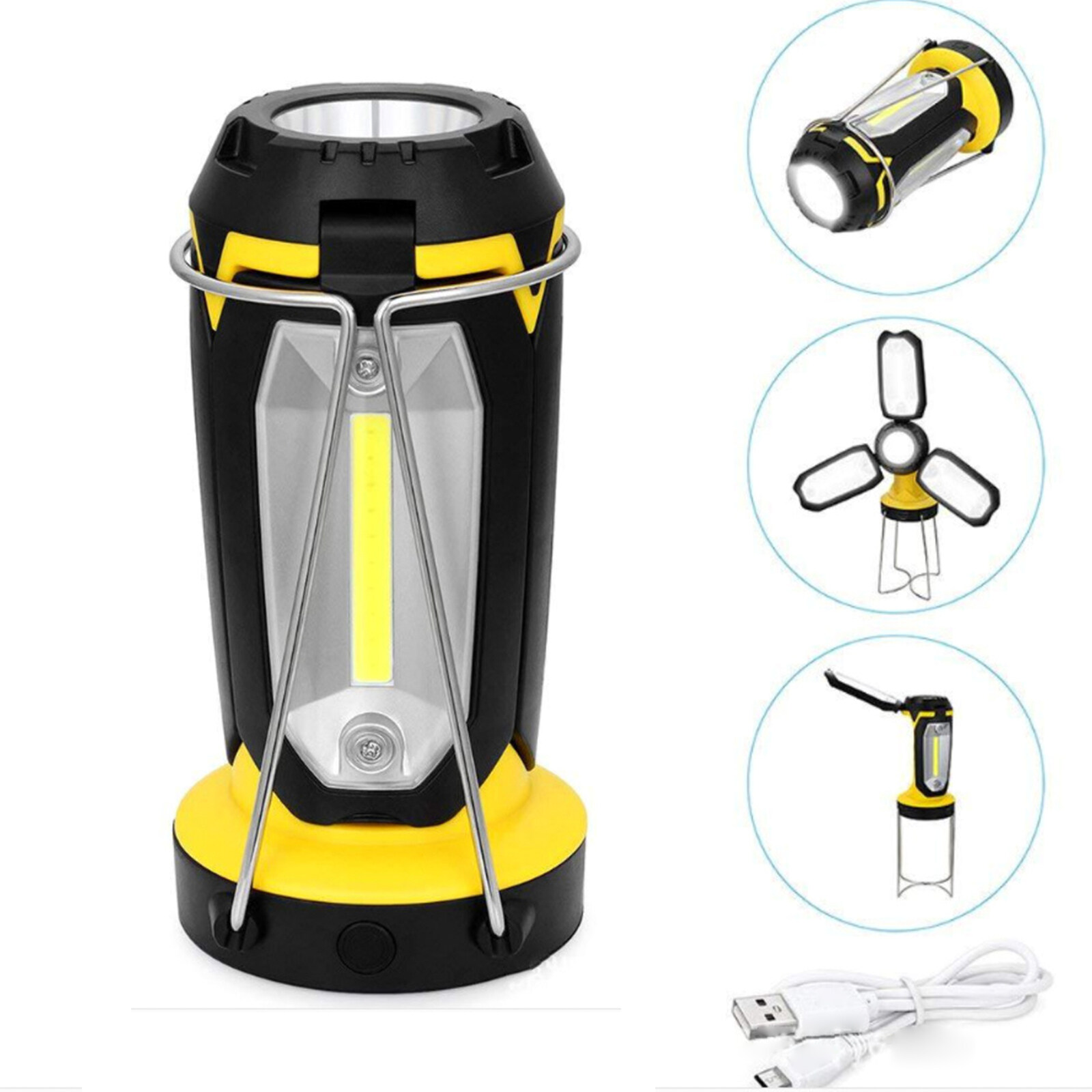 Retro Portable Camping Light Waterproof Rechargeable Camping Lantern