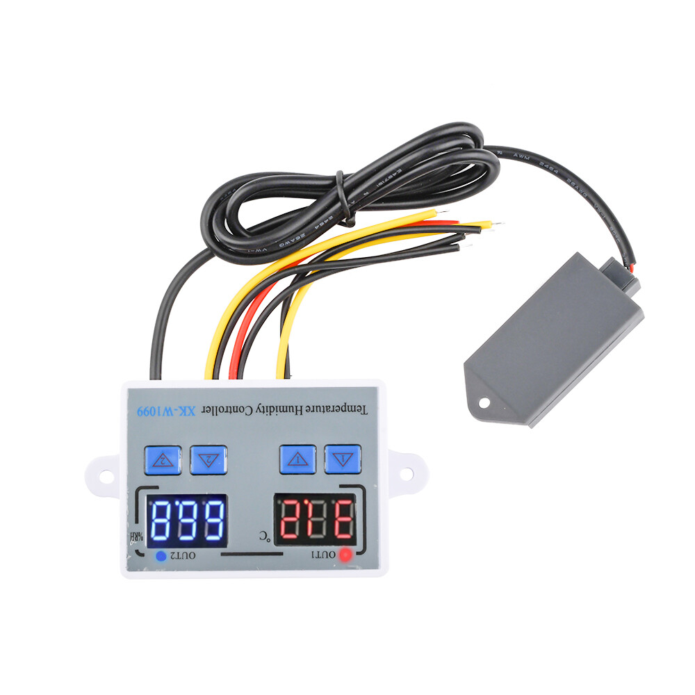 Aideepen W1099 Intelligent Digital Display Temperature And Humidity Controller, Dual-purpose Temperature And Humidity Control