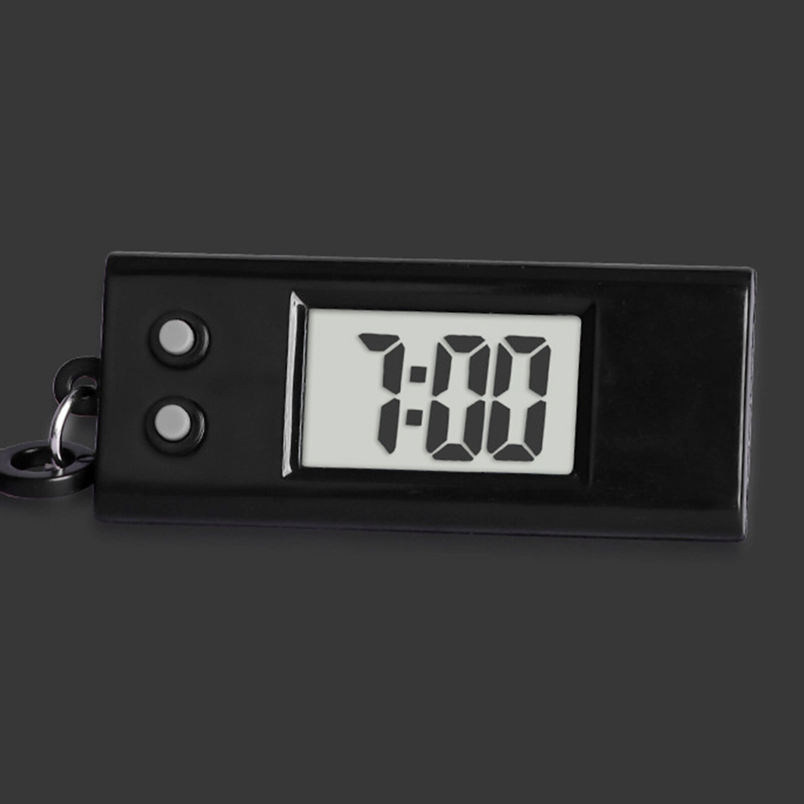 POCO Đồng Hồ Điện Tử Đồng Hồ Điện Tử Hình Tam Giác Hiển Thị Kỹ Thuật Số LCD Không Ồn Móc Khóa Cho Kỳ Thi Điện Tử Mini Tiện Lợi