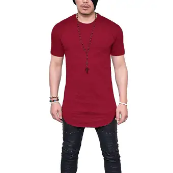 slim longline t shirt